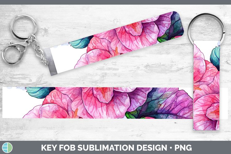 GorgeousWatercolor Key Fob design.