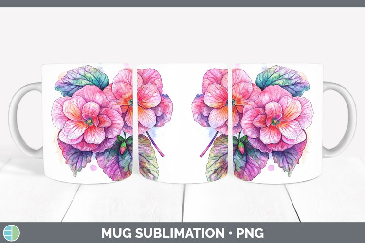 GorgeousWatercolor Mug Wrap design.