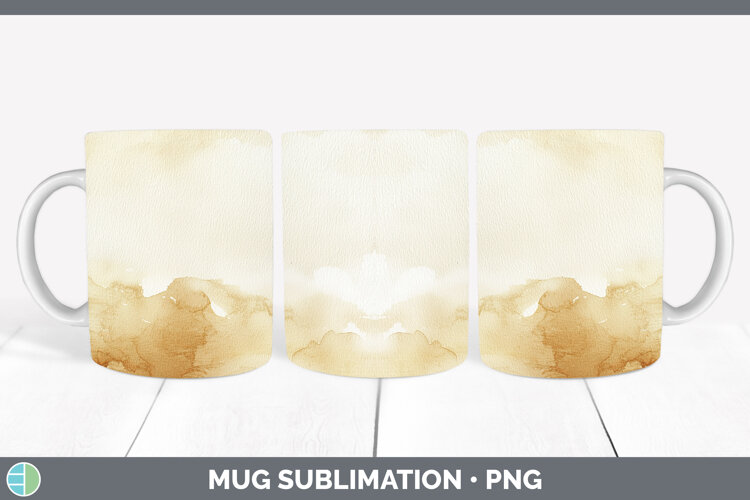 GorgeousWatercolor Mug Wrap design.