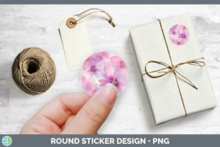Watercolor Berry Stickers | Round Labels Designs