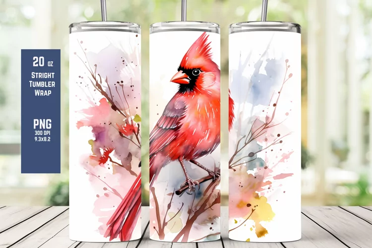 Cardinal Bird Wrap for Sublimation T7
