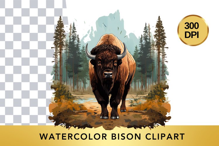 Bison Clipart Image 20