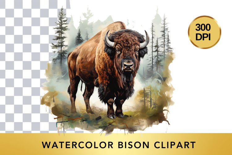 Bison Clipart Image 17