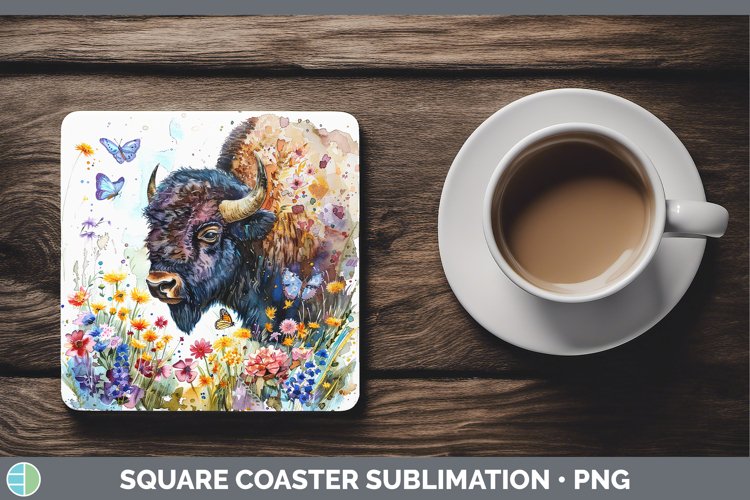 GorgeousWatercolor Square Coaster design.