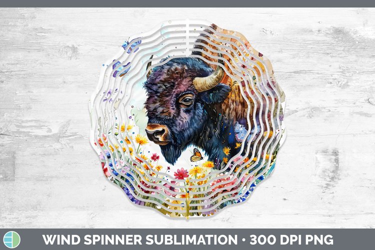 GorgeousWatercolor Wind Spinner design.