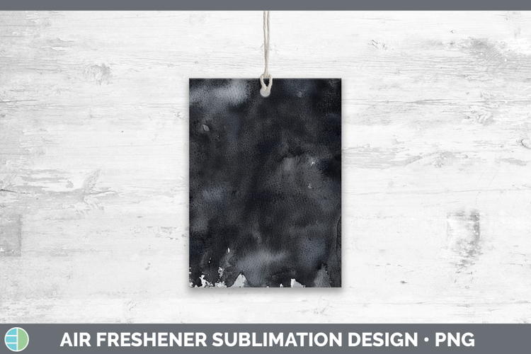 Watercolor Black Air Freshener Sublimation Car Freshener Des