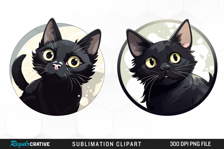 Black Cat Clipart Image 14