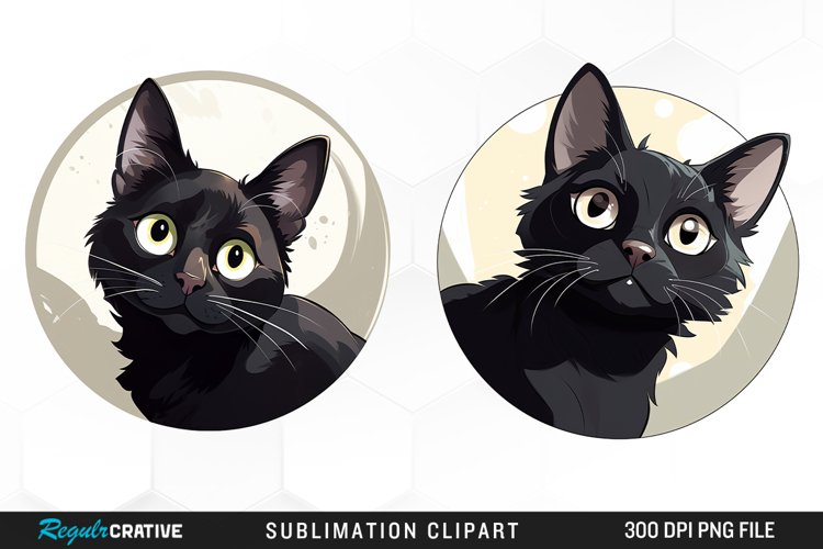 Black Cat Clipart Image 13