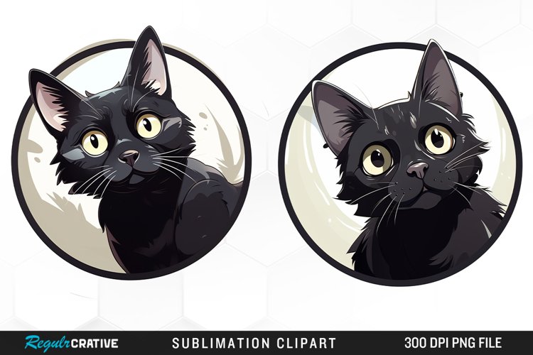 Black Cat Clipart Image 23