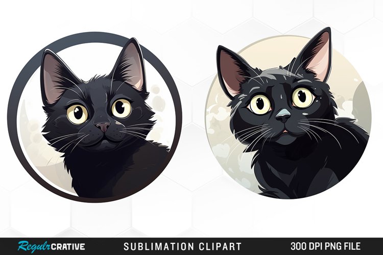 Black Cat Clipart Image 21