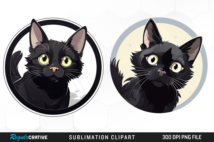 Black Cat Clipart Image 15