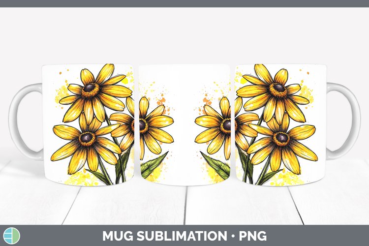 GorgeousWatercolor Mug Wrap design.