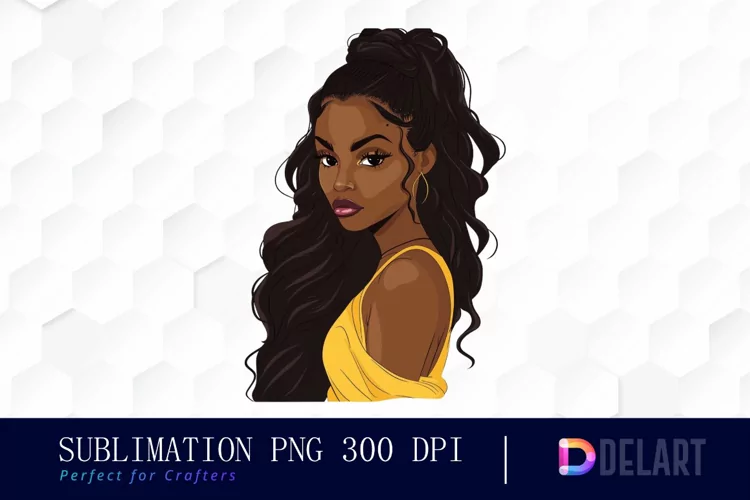 Black Girl Illustration PNG Clipart