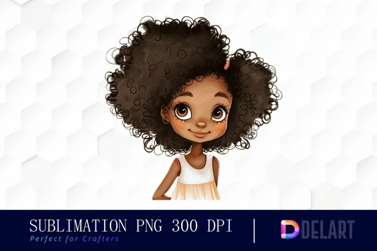 Black Girl Watercolor Clipart