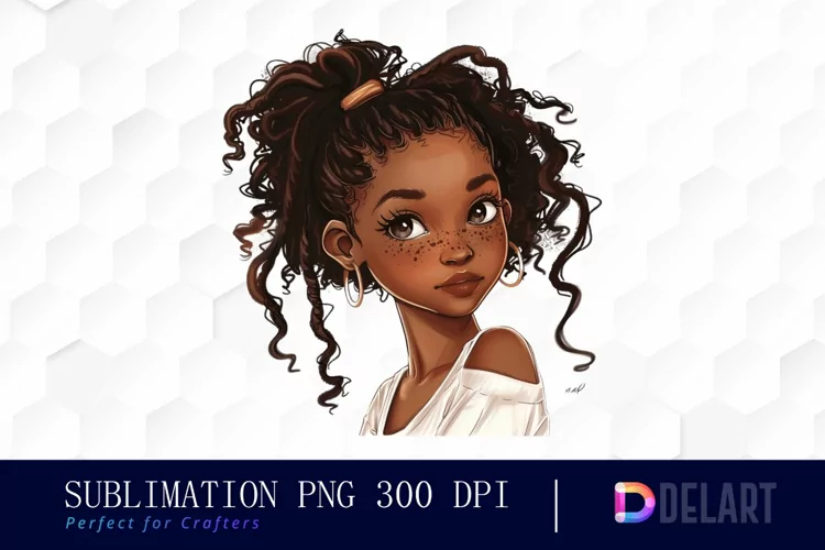 Black Girl Illustration PNG Clipart