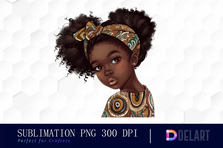 Black Girl Watercolor Clipart
