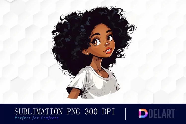Black Girl Illustration PNG Clipart