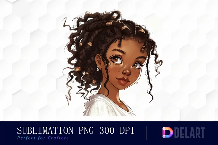Black Girl Illustration PNG Clipart