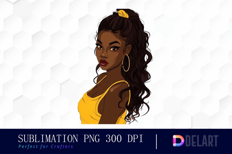 Black Girl Graphics Clipart example image 1