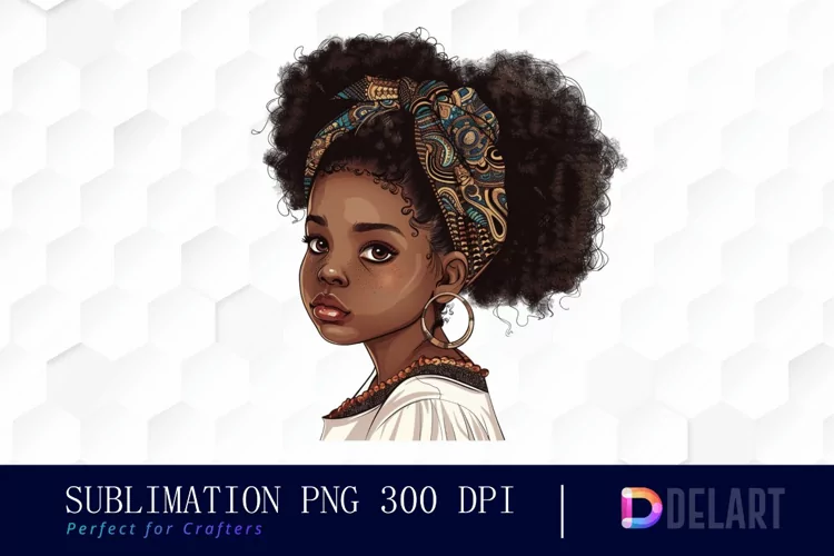 Black Girl Watercolor Clipart