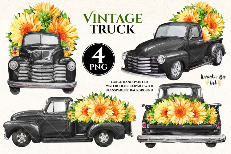 Black sunflower truck PNG, vintage truck, PNG graphics, truck decal, sunflowers, vintage truck images, waterslide images, tumbler graphics sunflower clipart, Black Trucks, Black Truck Clipart, Black Truck Clip Art, Watercolor Clip art, Farm Classic Pickup