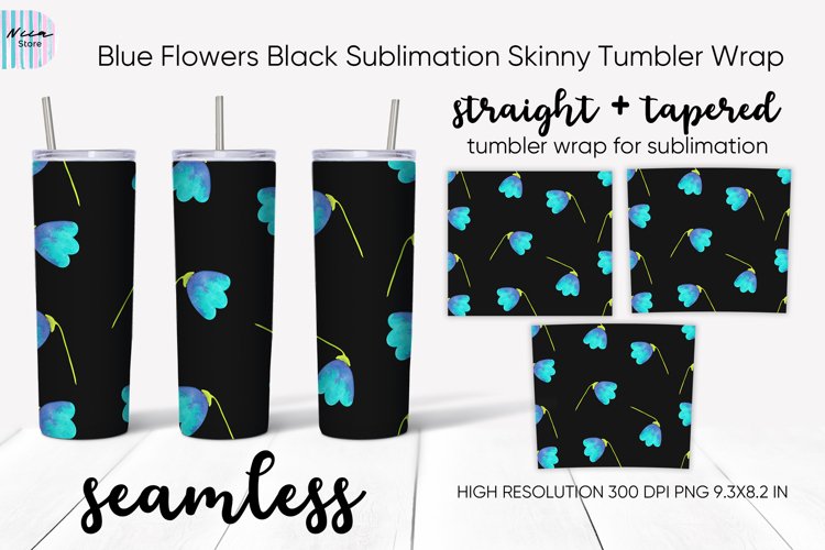 Blue Flowers Clipart Image 10