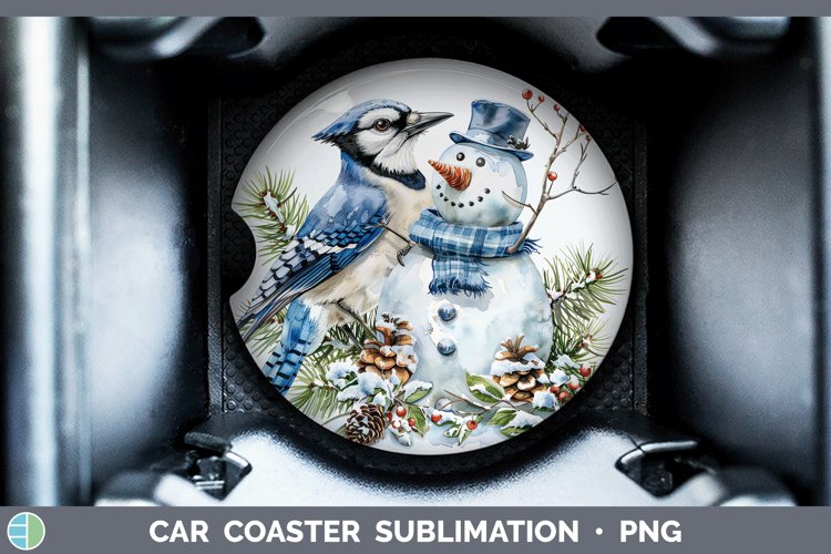 GorgeousWatercolor Car Coaster design.