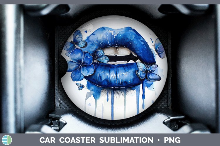 GorgeousWatercolor Car Coaster design.