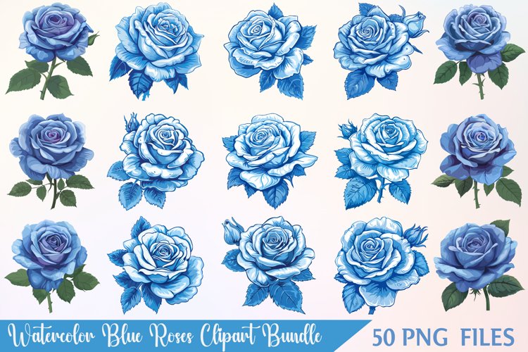 Blue Flowers Clipart Image 16