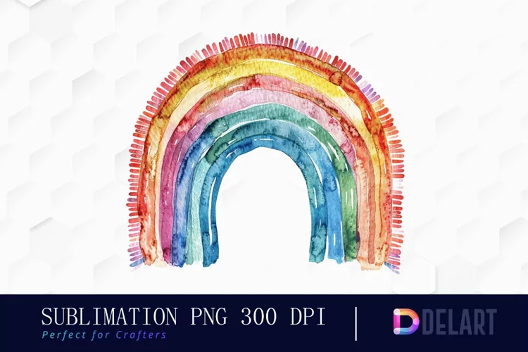 Boho Rainbow Art Clipart