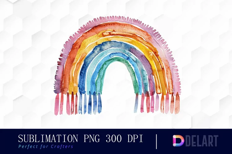 Boho Rainbow Art Clipart