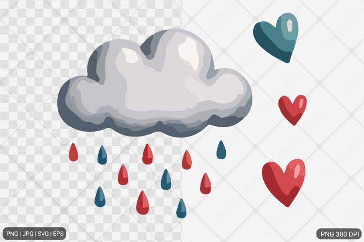 Watercolor Boho Rainbow Design SVG PNG