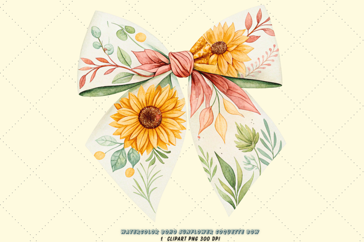 Watercolor Sunflower Clipart Image 10
