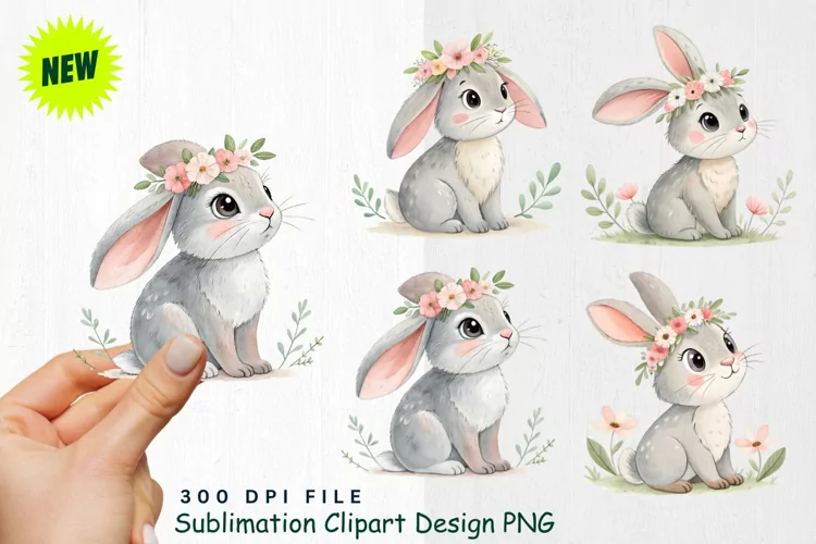 Watercolor Boho Woodland Animals Clipart