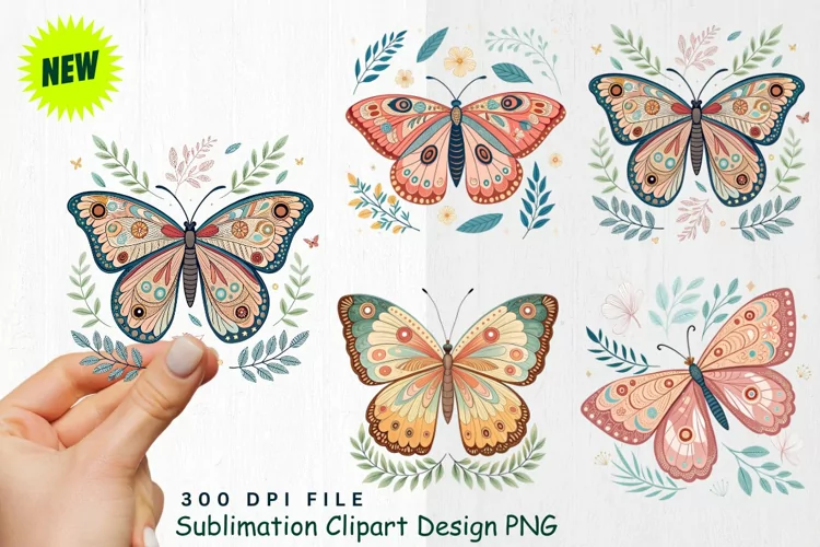 Watercolor Boho Woodland Animals Clipart