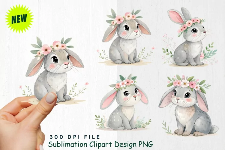 Watercolor Boho Woodland Animals Clipart