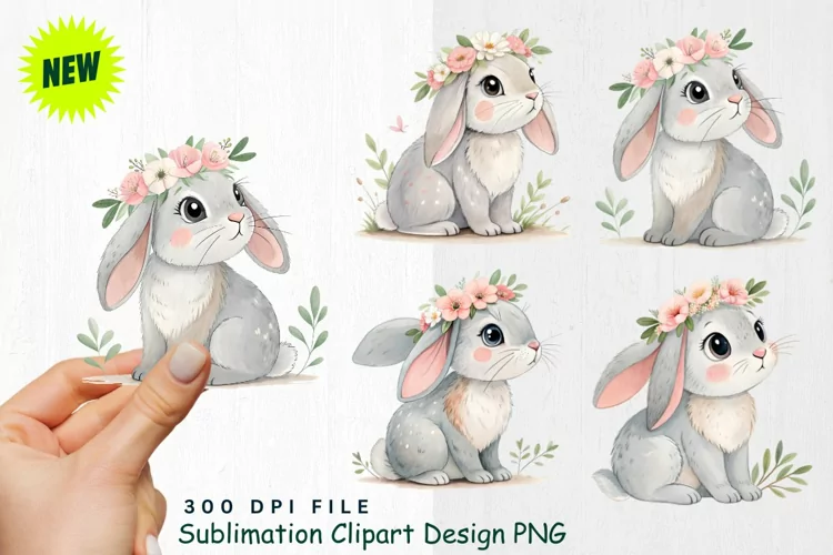 Watercolor Boho Woodland Animals Clipart