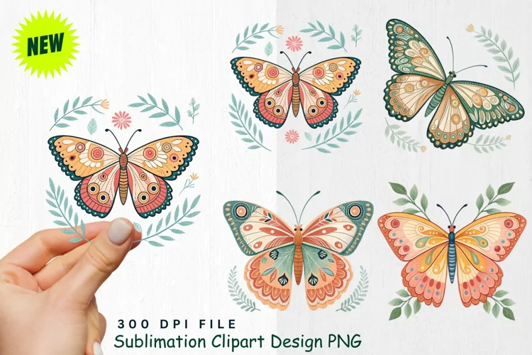 Watercolor Boho Woodland Animals Clipart