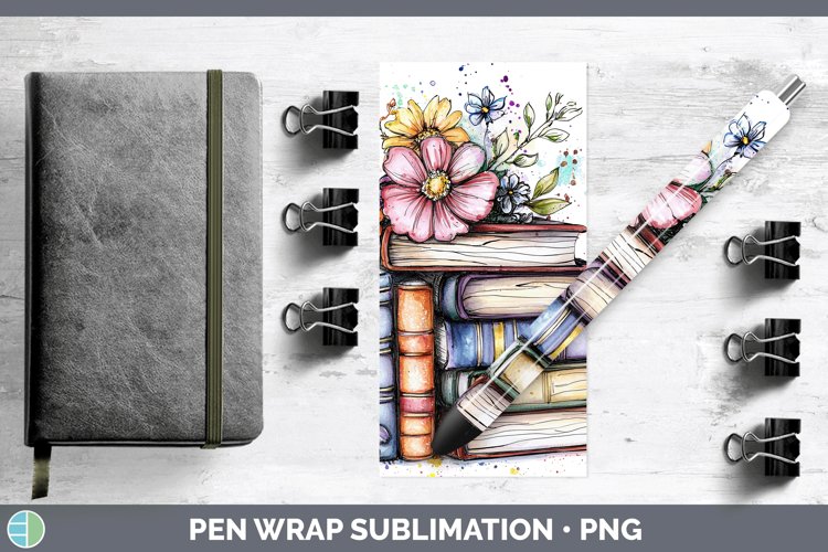 Watercolor Book Clipart Image 19