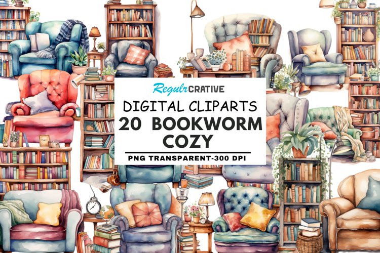 Bookshelf Clipart Image 8