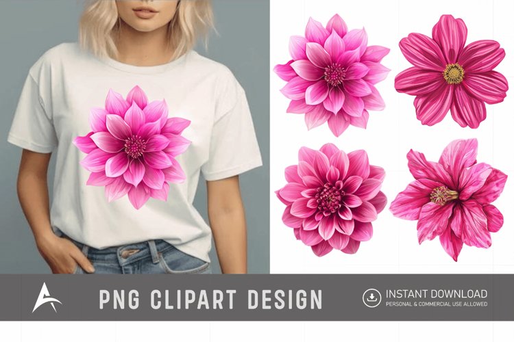 Pink Flower Png Image 10