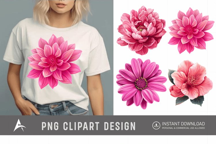 Pink Flower Png Image 9