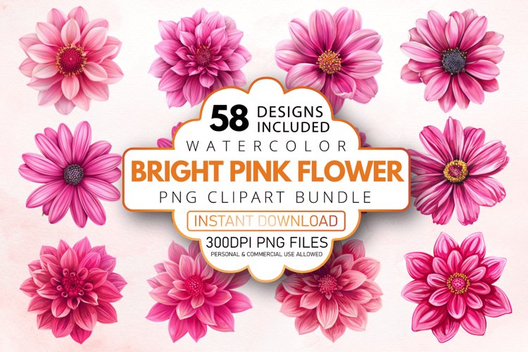 Pink Flower Png Image 24
