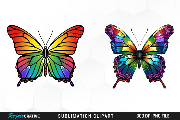 Watercolor Butterfly Clipart Image 7