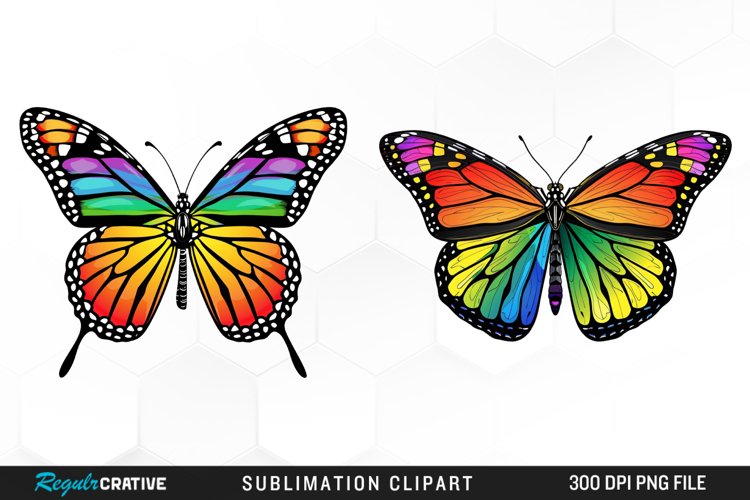 Watercolor Butterfly Clipart Image 4