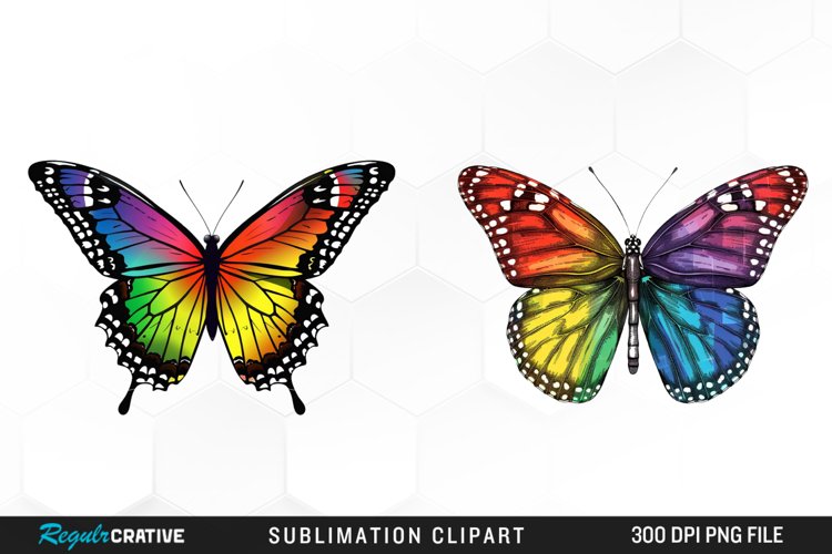 Watercolor Butterfly Clipart Image 17