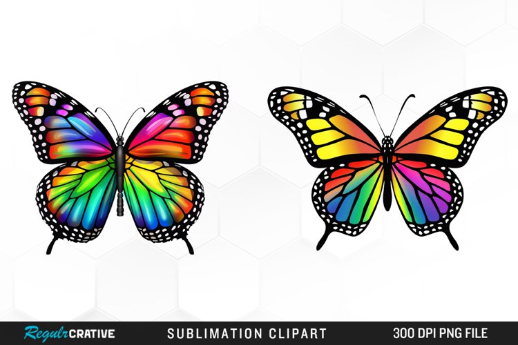 Watercolor Butterfly Clipart Image 11