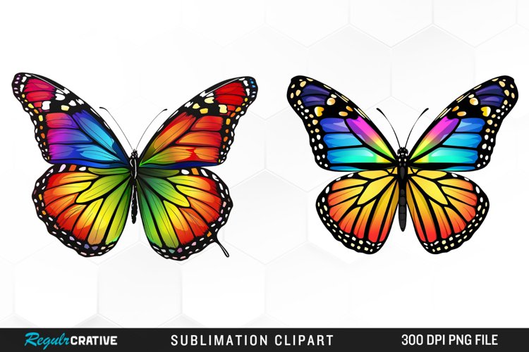 Watercolor Butterfly Clipart Image 12