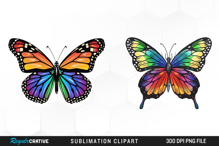 Watercolor Butterfly Clipart Image 14