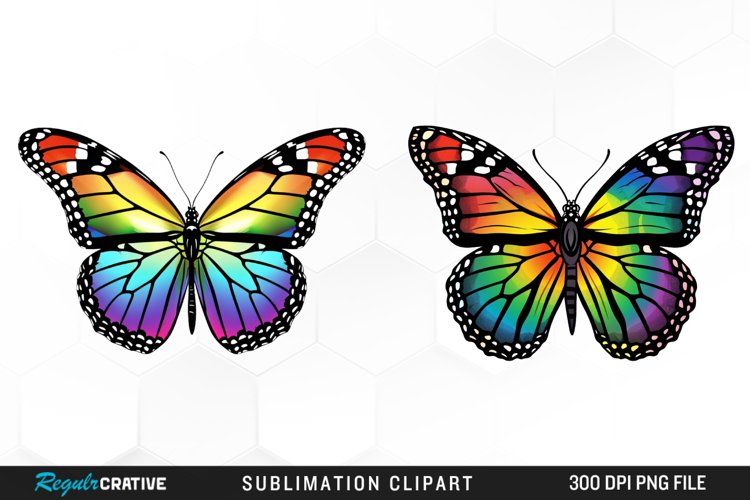 Watercolor Butterfly Clipart Image 8